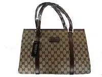 woman gucci discount sac 2013 bon sac zd1720 abricot brun 34cmx23cmx13cm